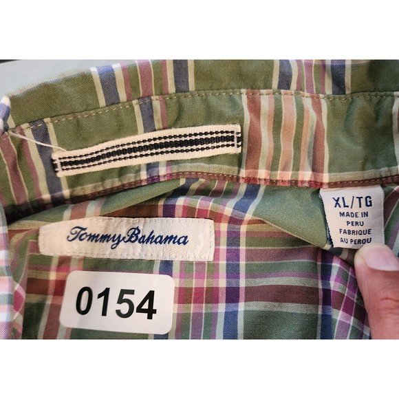 Tommy Bahama Shirt Mens Shirt XL Multicolor Plaid Long Sleeve - Picture 2 of 15